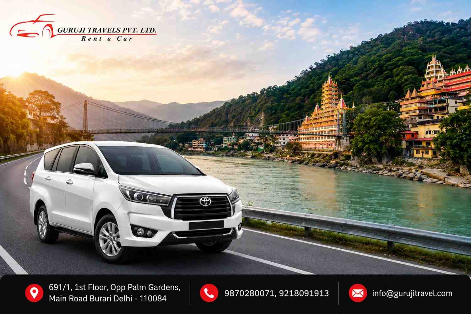Delhi to Rishikesh Taxi Service | Best Cab Booking & Fare